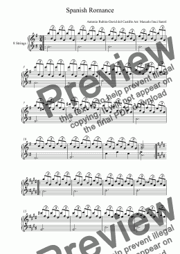 Romance classical deals guitar sheet music