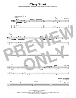 page one of Cissy Strut (Easy Bass Tab)