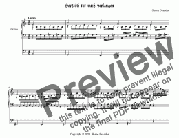 page one of Herzlich tut mich verlangen (II) - Chorale Prelude