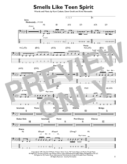 page one of Smells Like Teen Spirit (Easy Bass Tab)