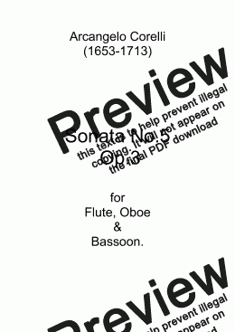 page one of Sonata No.5  Op.3