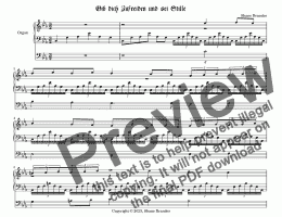 page one of Gib dich Zufreiden und sei Stille - Chorale Prelude