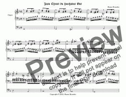 page one of Jesu  Christ du hoechstes Gut - Chorale Prelude