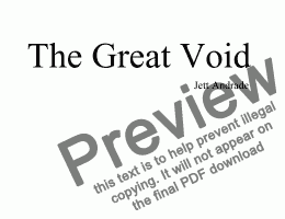 page one of The Great Void