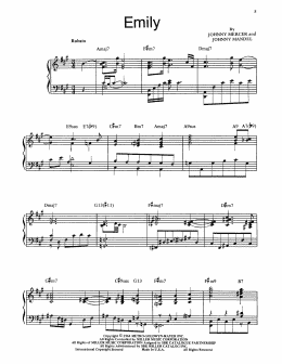 page one of Emily (Piano Transcription)