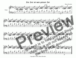 page one of Der Herr ist mein getreuer Hirt - Chorale Prelude