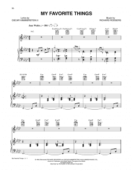 page one of My Favorite Things (Piano, Vocal & Guitar Chords (Right-Hand Melody))