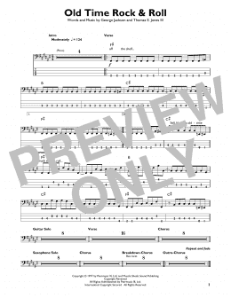 page one of Old Time Rock & Roll (Easy Bass Tab)