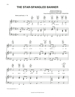 page one of The Star-Spangled Banner (Piano, Vocal & Guitar Chords (Right-Hand Melody))