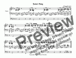 page one of Festal Song (II) - Chorale Prelude