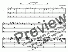 page one of Herr Jesu Christ, dich zu uns wend (I) - Chorale Prelude