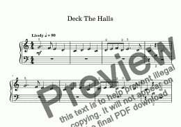 page one of Deck The Halls