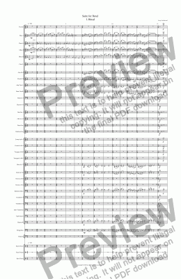 page one of Suite for Band