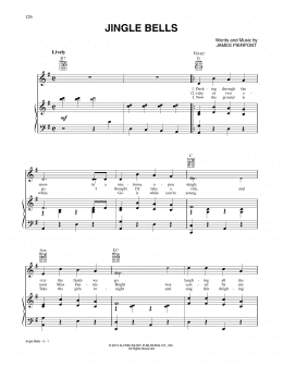 page one of Jingle Bells (Piano, Vocal & Guitar Chords (Right-Hand Melody))