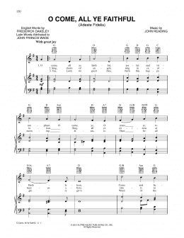 page one of O Come, All Ye Faithful (Piano, Vocal & Guitar Chords (Right-Hand Melody))