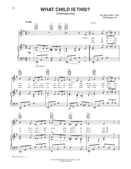 page one of What Child Is This? (Piano, Vocal & Guitar Chords (Right-Hand Melody))