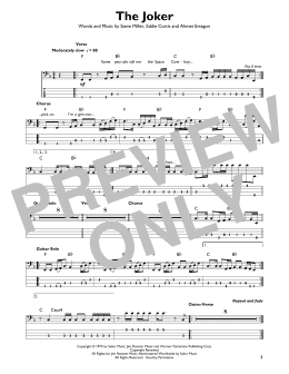 page one of The Joker (Easy Bass Tab)