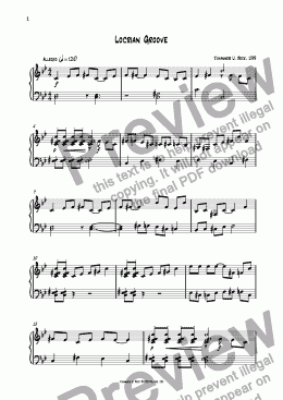 page one of Locrian Groove