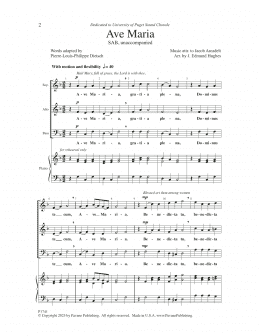 page one of Ave Maria (SAB Choir)