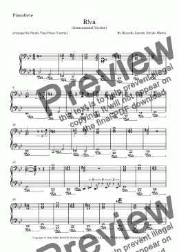 page one of r!va - thasup, pinguini tattici nucleari piano