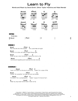 page one of Learn To Fly (Really Easy Guitar)