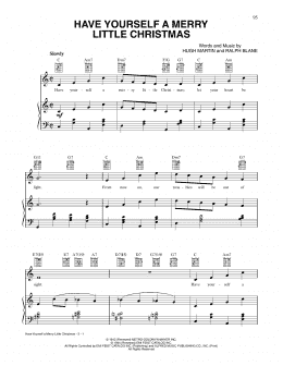 page one of Have Yourself A Merry Little Christmas (Piano, Vocal & Guitar Chords (Right-Hand Melody))