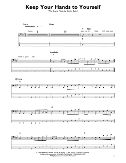 Hold The Line (Easy Guitar) - Print Sheet Music Now