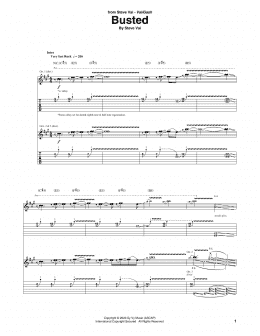 page one of Busted (Guitar Tab)