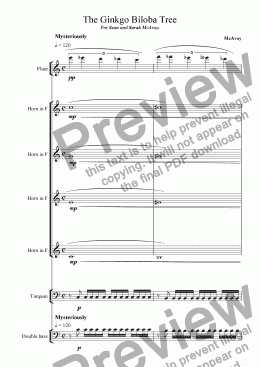 page one of The Ginkgo Biloba Tree