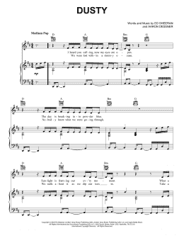 page one of Dusty (Piano, Vocal & Guitar Chords (Right-Hand Melody))