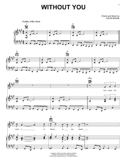 page one of Without You (Piano, Vocal & Guitar Chords (Right-Hand Melody))