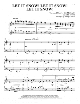 page one of Let It Snow! Let It Snow! Let It Snow! (Piano Solo)