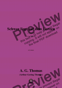 page one of A. G. Thomas-Schwer liegt auf dem Herzen,in b minor