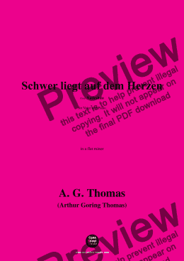 page one of A. G. Thomas-Schwer liegt auf dem Herzen,in a flat minor