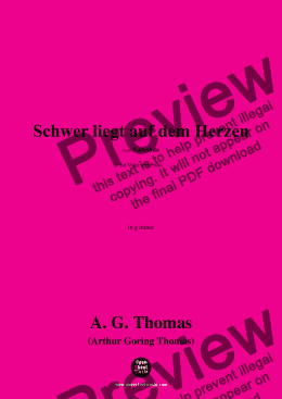 page one of A. G. Thomas-Schwer liegt auf dem Herzen,in g minor