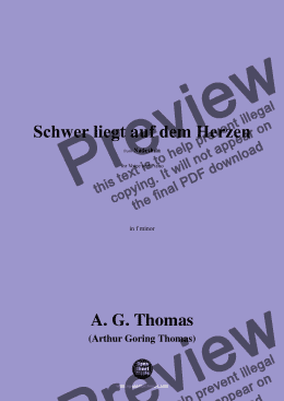 page one of A. G. Thomas-Schwer liegt auf dem Herzen,in f minor