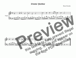 page one of Orientis Partibus - Chorale Prelude