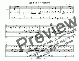 page one of Christ lag in Todesbanden - Chorale Prelude