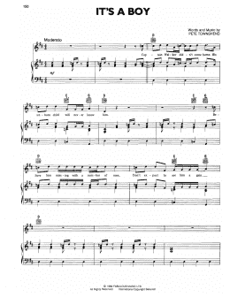 page one of It's A Boy (Piano, Vocal & Guitar Chords (Right-Hand Melody))