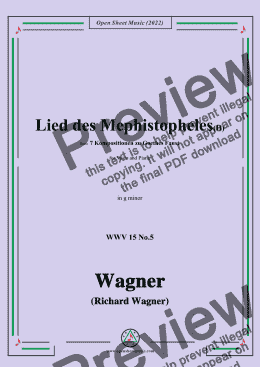 page one of R. Wagner-Meine Ruh ist hin,WWV 15 No.6,in b flat minor,for Voice and Piano