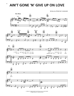 page one of Ain't Gone 'n' Give Up On Love (Piano, Vocal & Guitar Chords (Right-Hand Melody))