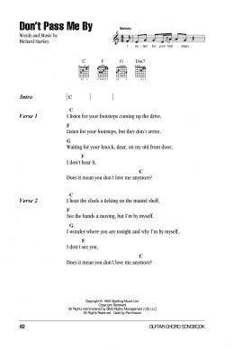 page one of Don't Pass Me By (Guitar Chords/Lyrics)