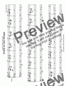 page one of Herzlich tut mich verlangen (III) - Chorale Prelude