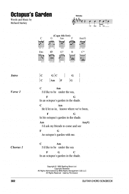 page one of Octopus's Garden (Guitar Chords/Lyrics)