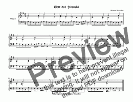 page one of Gott des Himmels und der Erden - Chorale Prelude