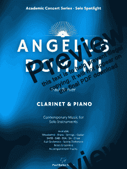 page one of Angelus Domini  (Clarinet in Bb and Piano) 