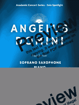 page one of Angelus Domini  (Soprano Saxophone and Piano)