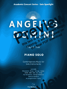 page one of Angelus Domini  (Piano Solo)