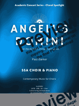 page one of Angelus Domini (SSA Choir and Piano)