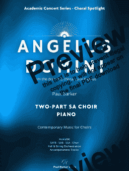 page one of Angelus Domini (SA Two-Part Choir and Piano)